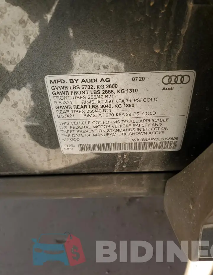WA1B4AFY7L2095899 Photo# 12