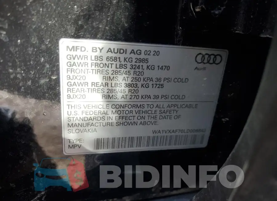 WA1VXAF70LD006643 Photo# 13