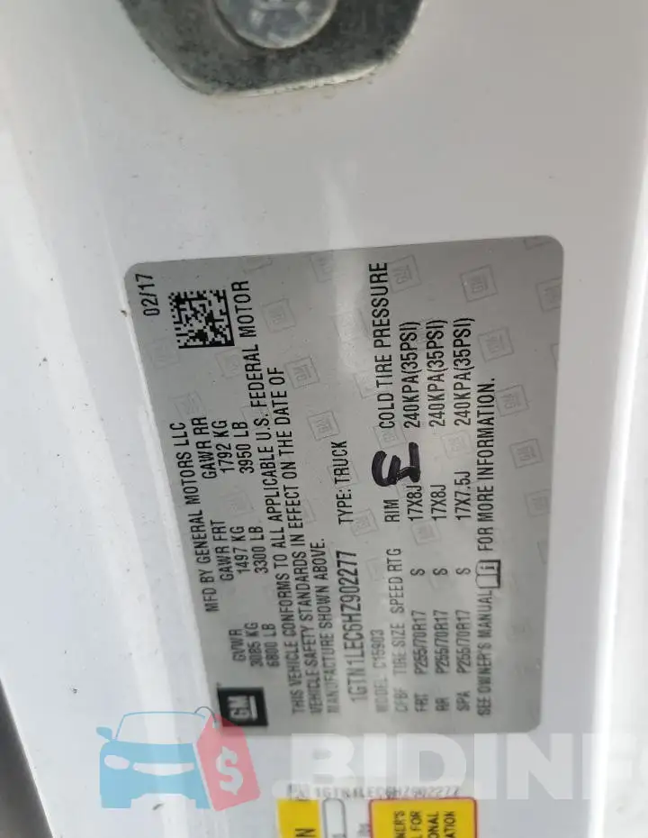 1GTN1LEC6HZ902277 Photo# 12