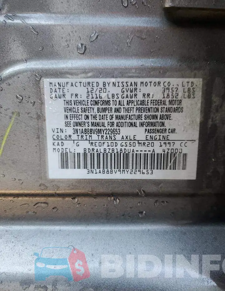 3N1AB8BV9MY229653 Photo# 12