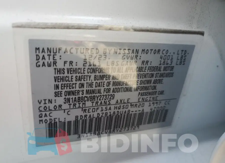 3N1AB8CV8RY273729 Photo# 13
