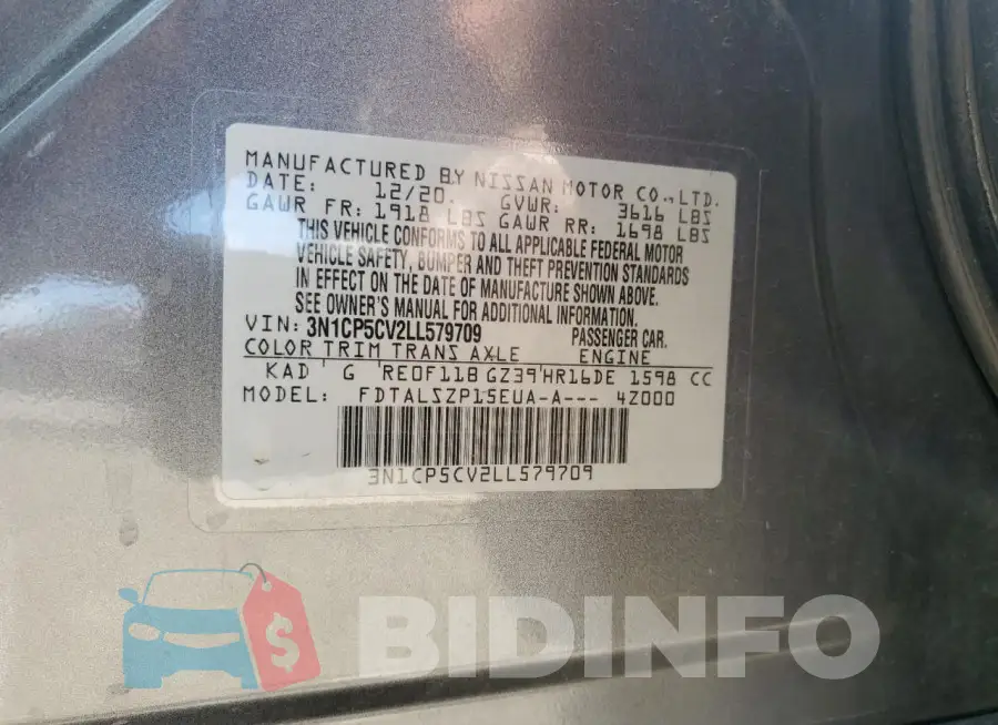 3N1CP5CV2LL579709 Photo# 14