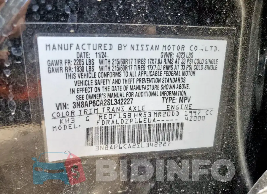 3N8AP6CA2SL342227 Photo# 13