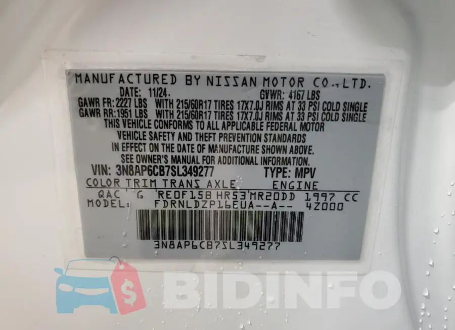 3N8AP6CB7SL349277 Photo# 14