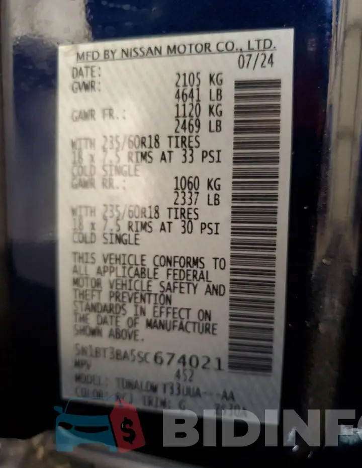 5N1BT3BA5SC674021 Photo# 12