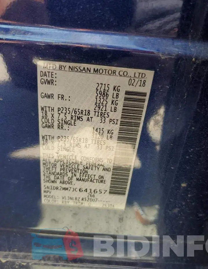 5N1DR2MM7JC641657 Photo# 14