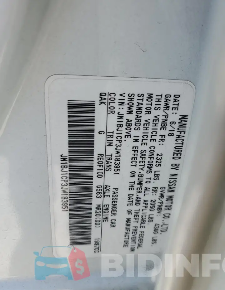 JN1BJ1CP3JW183951 Photo# 13