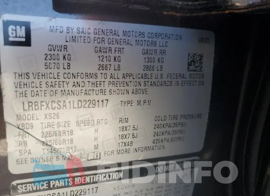 LRBFXCSA1LD229117 Photo# 13