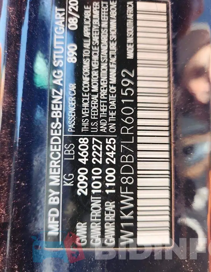W1KWF8DB7LR601592 Photo# 12