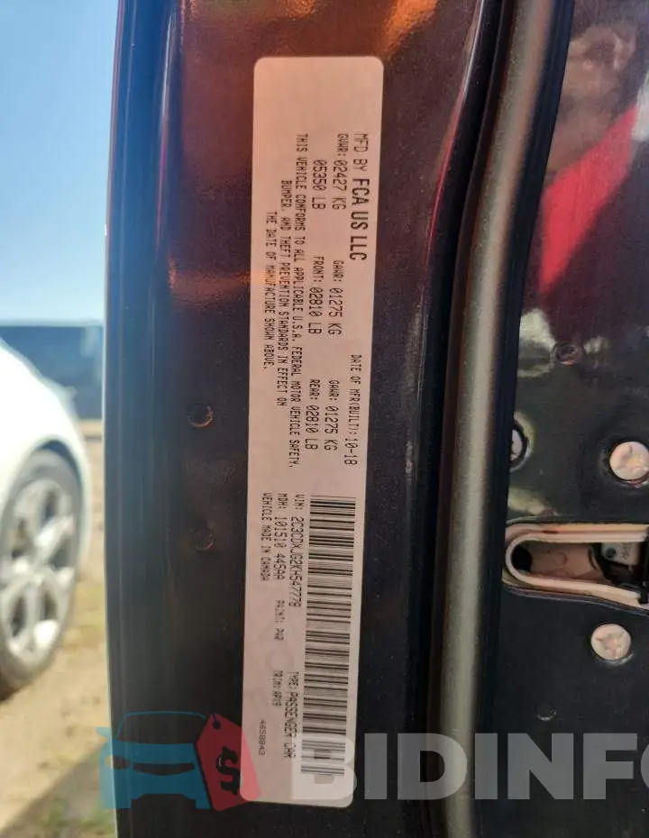 2C3CDXJG2KH547778 Photo# 13