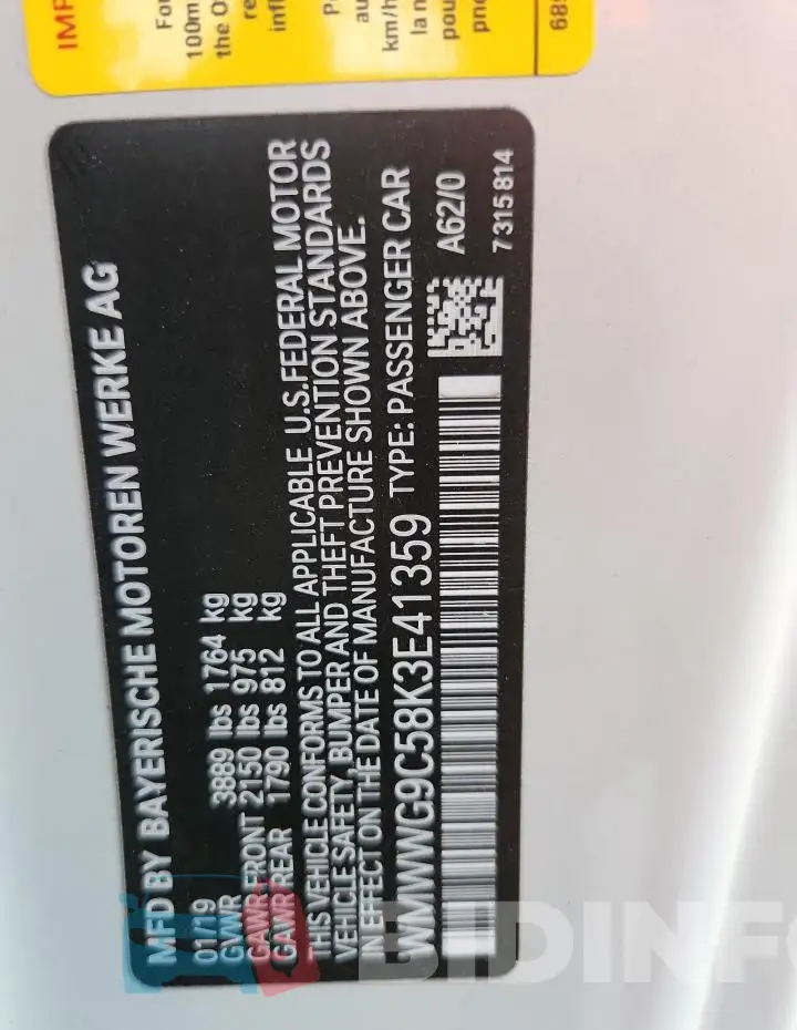 WMWWG9C58K3E41359 Photo# 12