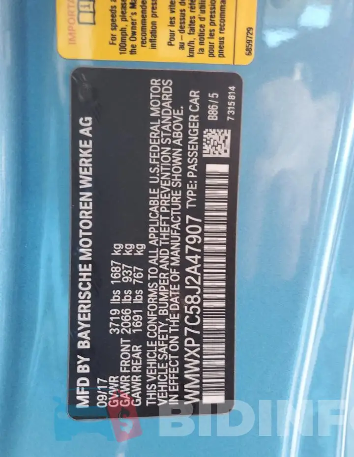 WMWXP7C58J2A47907 Photo# 12