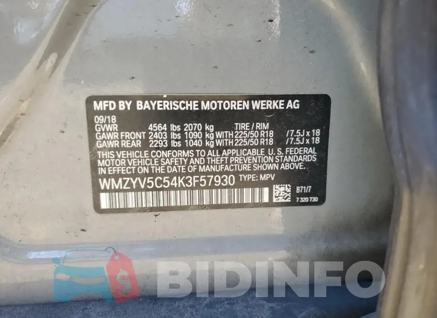 WMZYV5C54K3F57930 Photo# 12