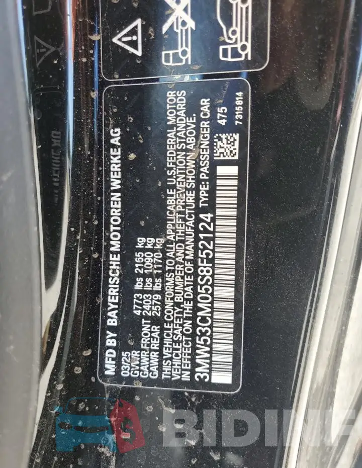 3MW53CM05S8F52124 Photo# 12