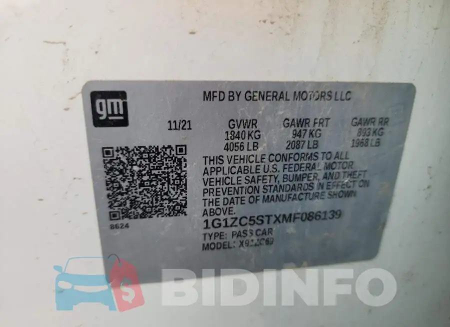 1G1ZC5STXMF086139 Photo# 12