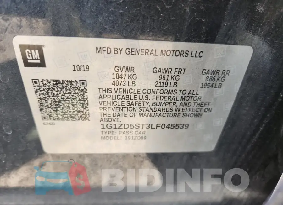 1G1ZD5ST3LF045539 Photo# 12