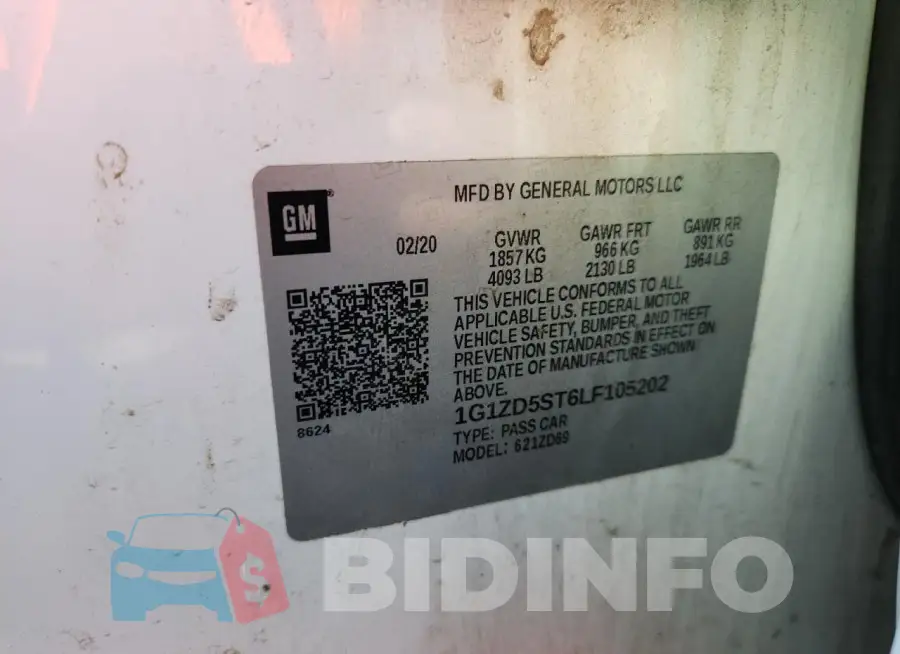 1G1ZD5ST6LF105202 Photo# 12