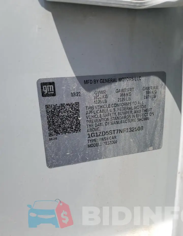 1G1ZD5ST7NF132508 Photo# 12