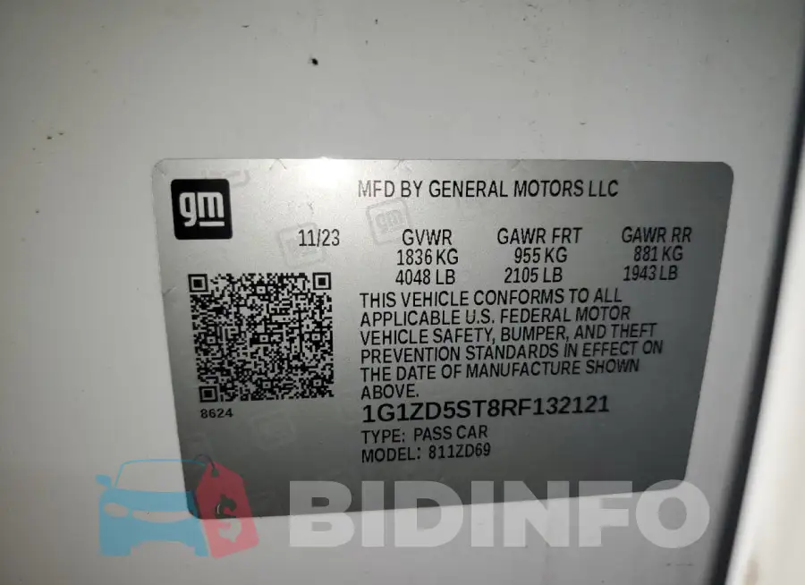1G1ZD5ST8RF132121 Photo# 12