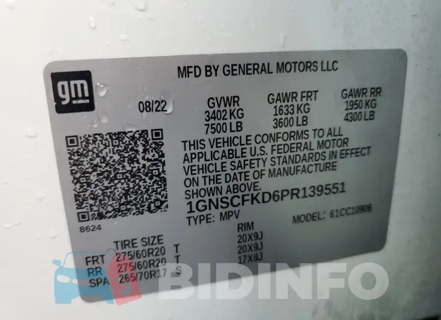 1GNSCFKD6PR139551 Photo# 14