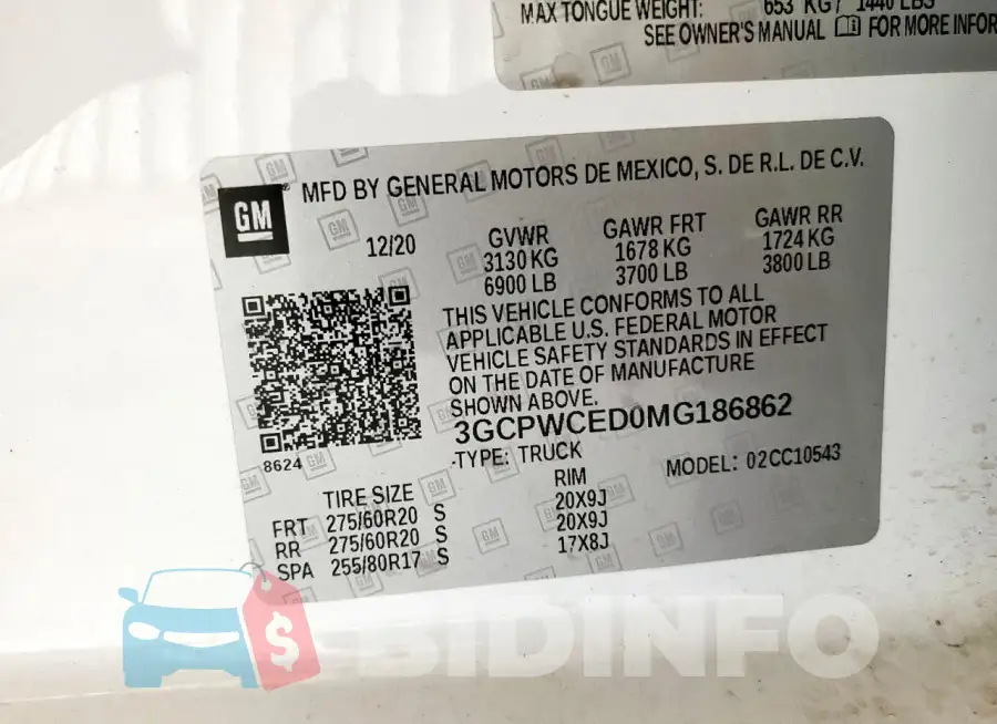 3GCPWCED0MG186862 Photo# 13