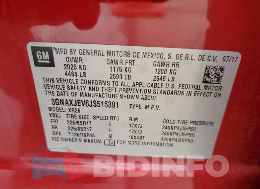 3GNAXJEV6JS516391 Photo# 13