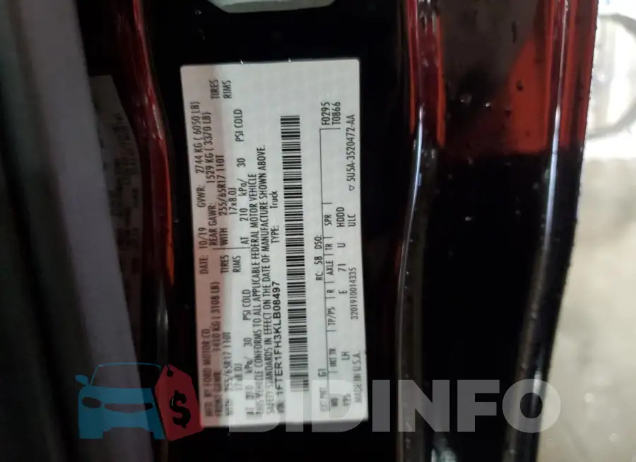 1FTER1FH3KLB08497 Photo# 13