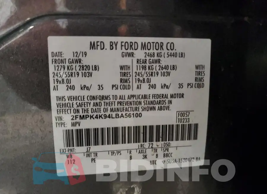 2FMPK4K94LBA56100 Photo# 13
