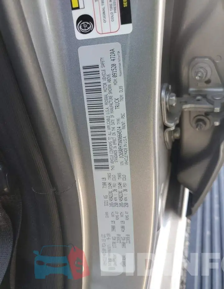 1C6SRFHTXKN664514 Photo# 12