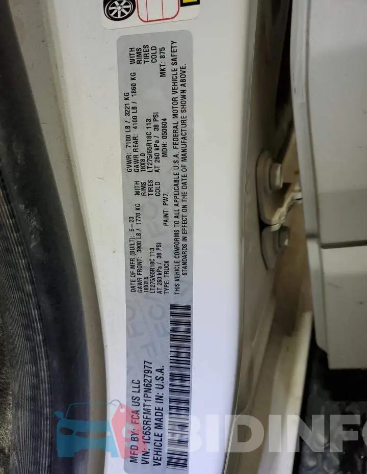 1C6SRFMT1PN627977 Photo# 12