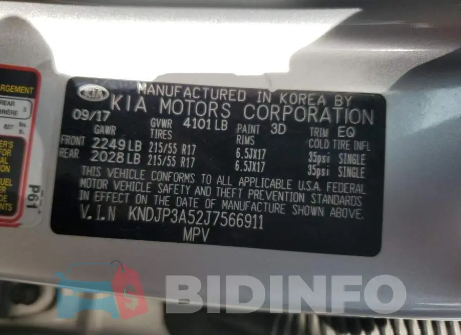 KNDJP3A52J7566911 Photo# 12