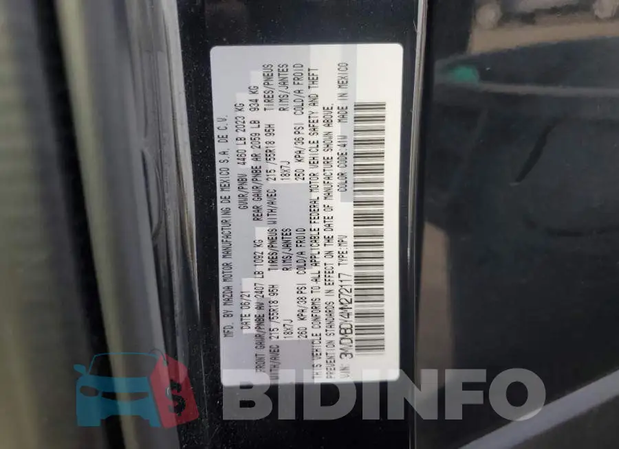 3MVDMBDY4MM272117 Photo# 14