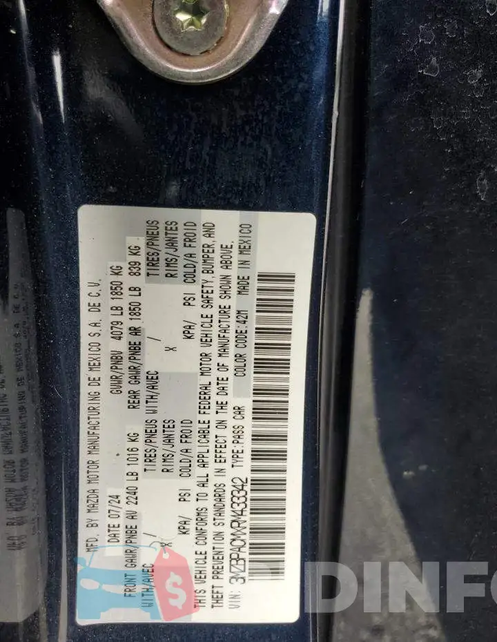 3MZBPACMXRM433342 Photo# 12