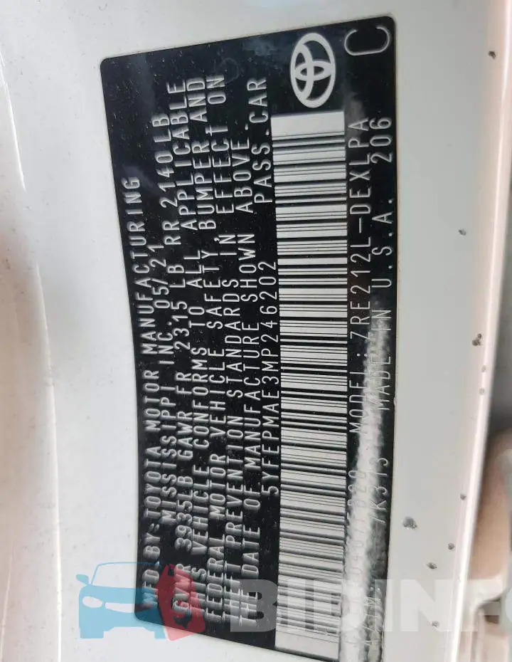 5YFEPMAE3MP246202 Photo# 12