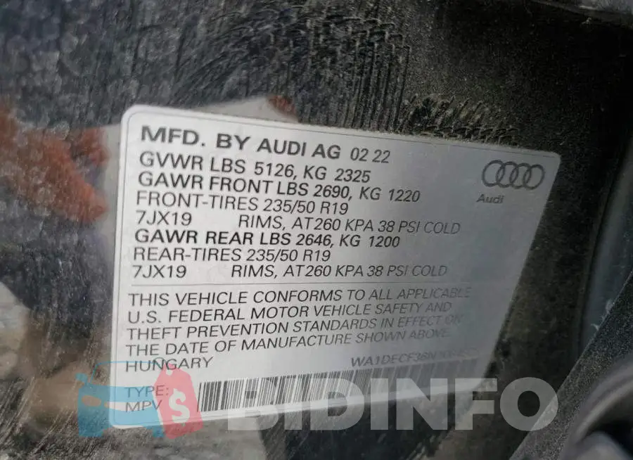 WA1DECF36N1084908 Photo# 13