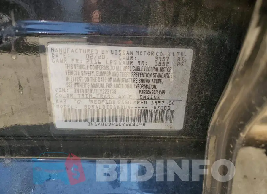 3N1AB8BV1LY223148 Photo# 12