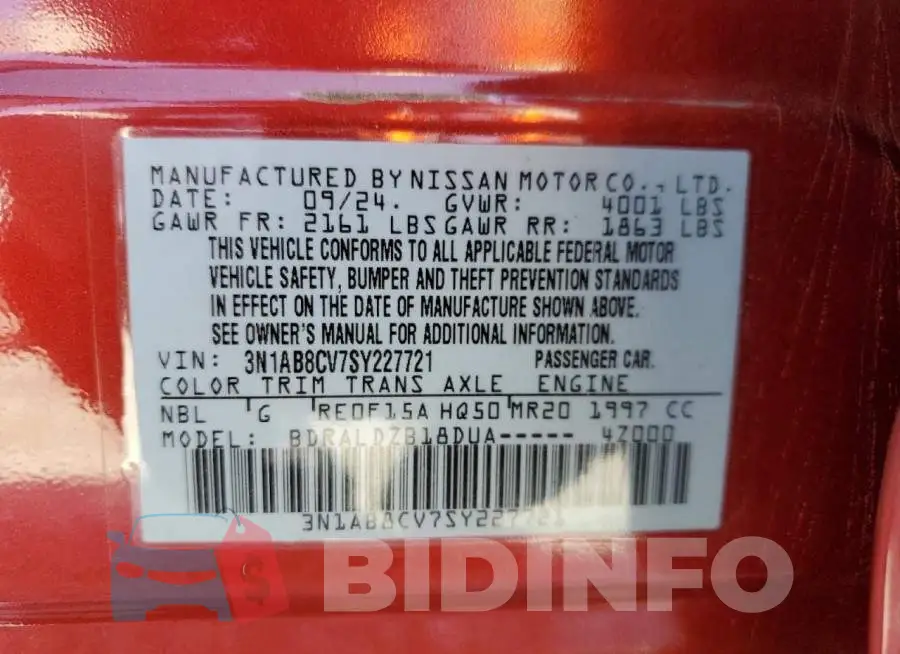 3N1AB8CV7SY227721 Photo# 13