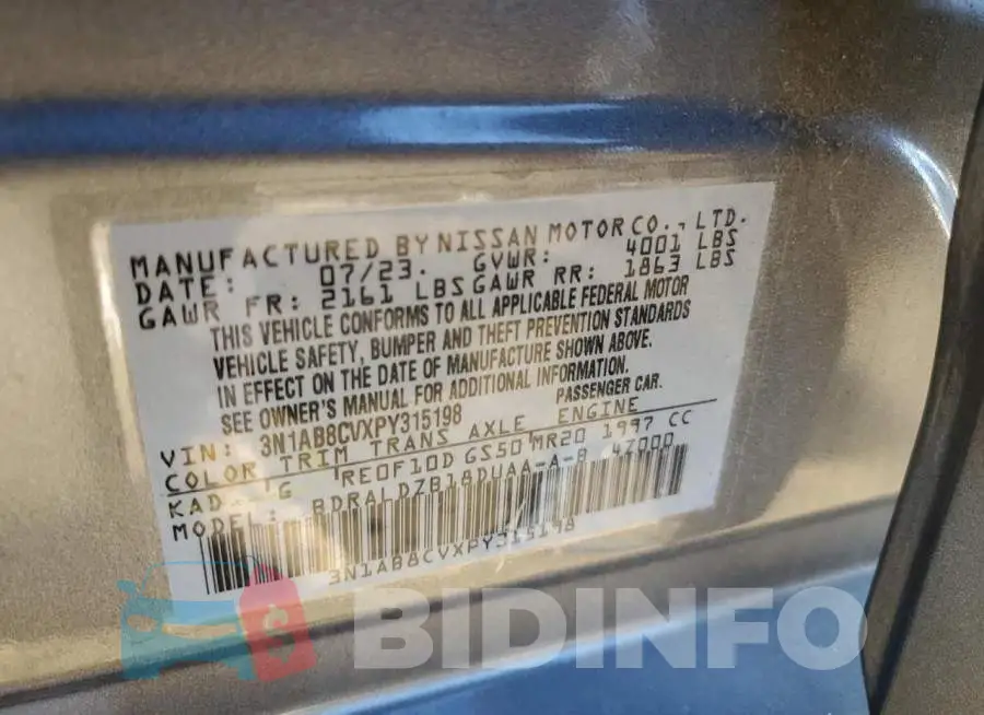 3N1AB8CVXPY315198 Photo# 13