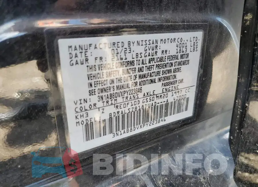 3N1AB8DVXPY223846 Photo# 12
