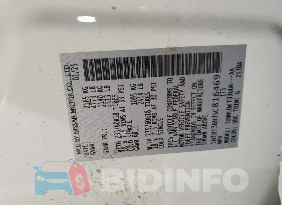 5N1BT3BB3SC816469 Photo# 13