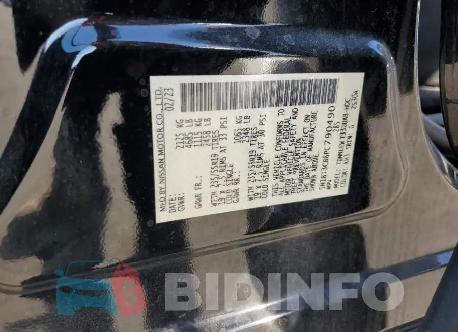 5N1BT3CB8PC790490 Photo# 13