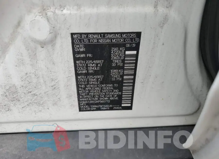 KNMAT2MV2KP560772 Photo# 13