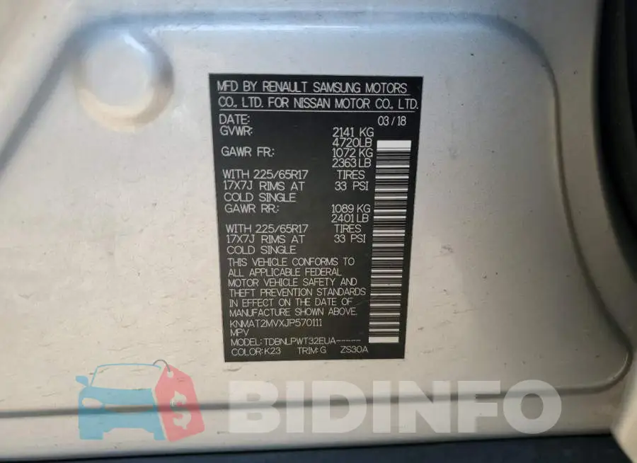 KNMAT2MVXJP570111 Photo# 12