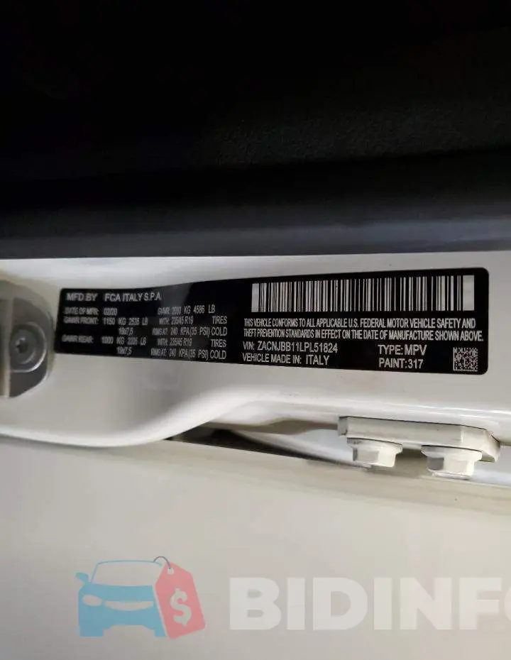 ZACNJBB11LPL51824 Photo# 13