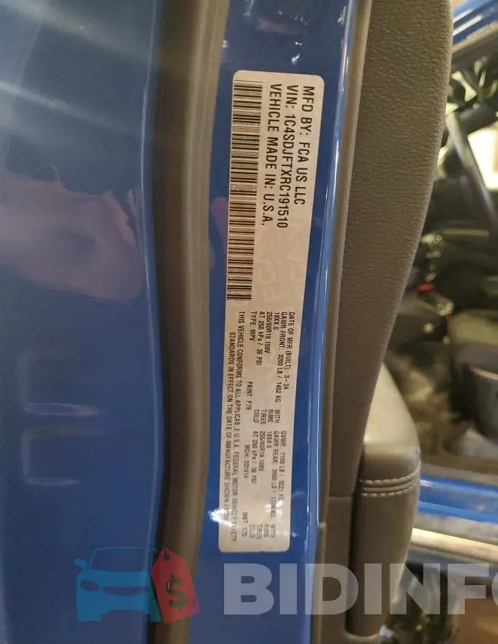 1C4SDJFTXRC191510 Photo# 14