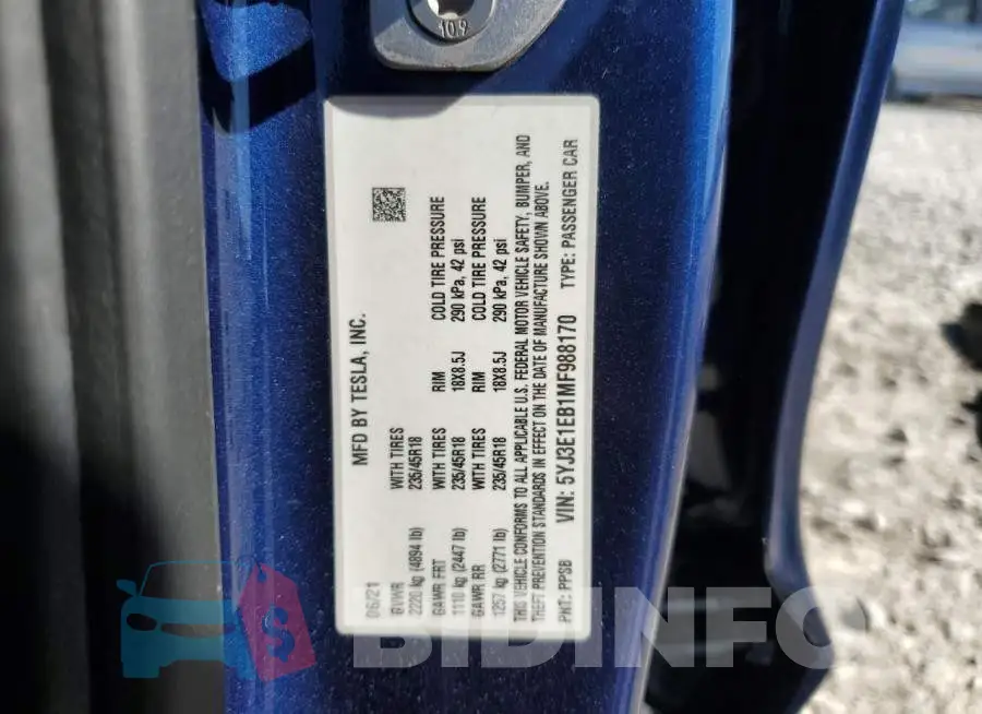 5YJ3E1EB1MF988170 Photo# 12