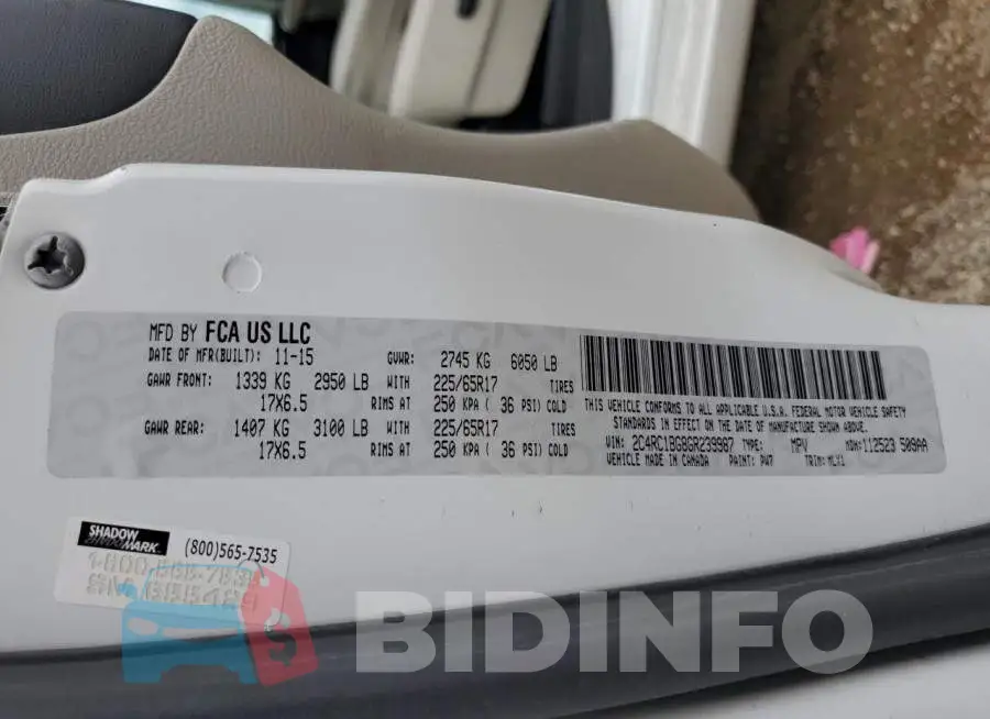 2C4RC1BG8GR239987 Photo# 14