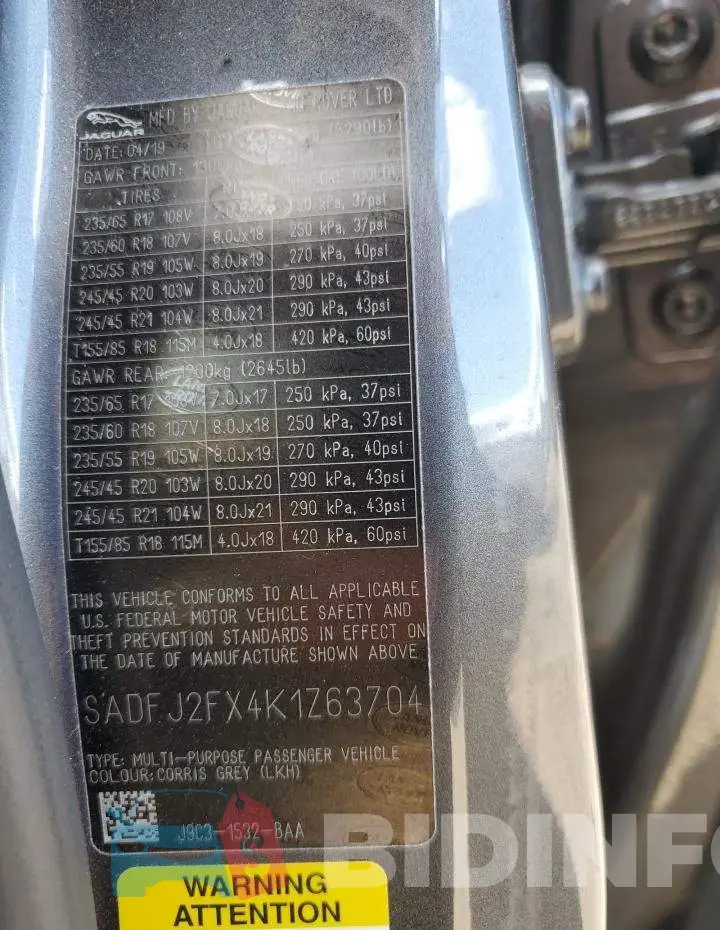 SADFJ2FX4K1Z63704 Photo# 13