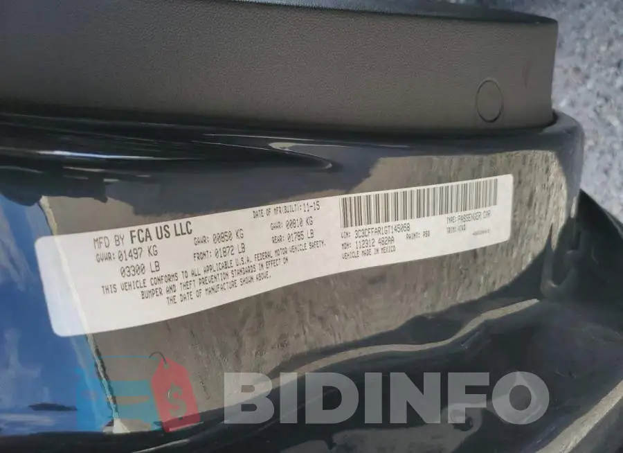 3C3CFFAR1GT145058 Photo# 12