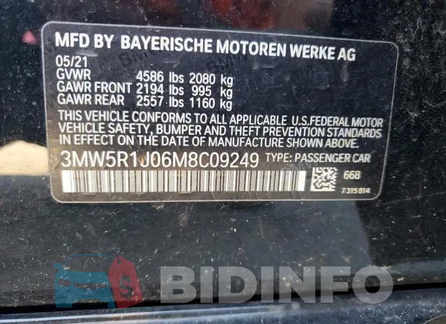 3MW5R1J06M8C09249 Photo# 12